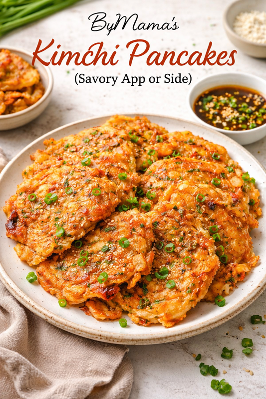 ByMama’s Kimchi Pancakes (Savory App or Side)